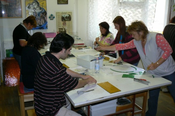 2009. ólomüvegező tanf. 1