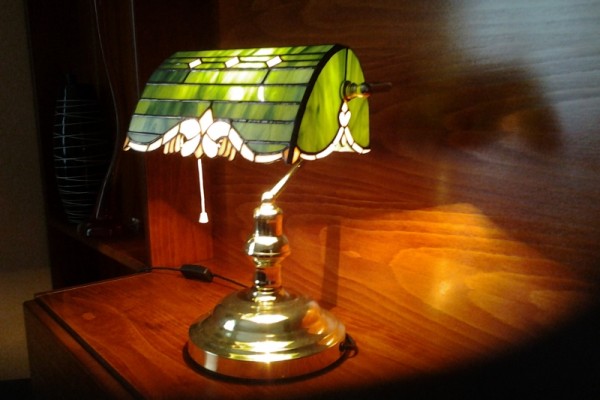 Tiffany lámpa banklámpa barock