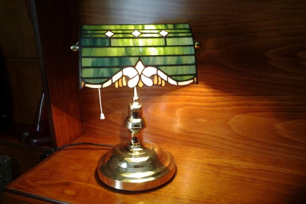 Tiffany lámpa banklámpa barock